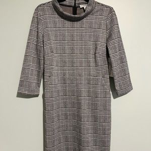 MB knit woven houndstooth dress with pockets. NWT